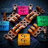 GP AUDIO (10) 1/0 AWG Gauge Copper Lugs w/ RED