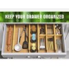 ANTOWIN 8 ANTOWIN Bamboo Drawer Divider Organizer 13”-17” Adjustable Separators
