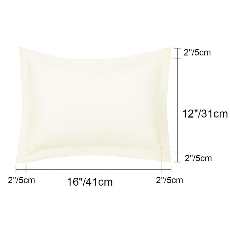 sourcing map Pillow Shams 2 Pack Soft Brushed Microfiber Envelope