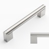 Amerdeco 10 Pack Brushed Satin Nickel Cabinet Pulls 5 Inch(128mm)