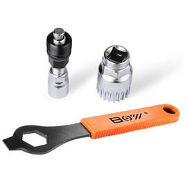Bicycle Crank Extractor and Bike Bottom Bracket Remover with 16mm Spanner Wrench,Professional Bicycle Repair Tool Kit