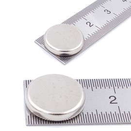 Aprilheld 15 Disc Magnets 13 x 2 mm N52 Strongest Class Neodymium Magnets Extra Strong Power Magnet for Notice Board, Whiteboard, Photo, Fridge Mini Magnetic Disc