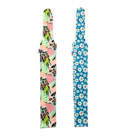 horzmetnex Stretch Fabric Horse Tail Bags with Vibrant Floral and Nature-Inspired Patterns, Fits All Tail Sizes, Tail Protection for Grooming, Shows, and Everyday Use, 2-Pack (Floral Adventure Set)