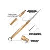 Portable Titanium Toothpicks, Fall Pocket Toothpicks Keychain, Brass Toothpick Holder