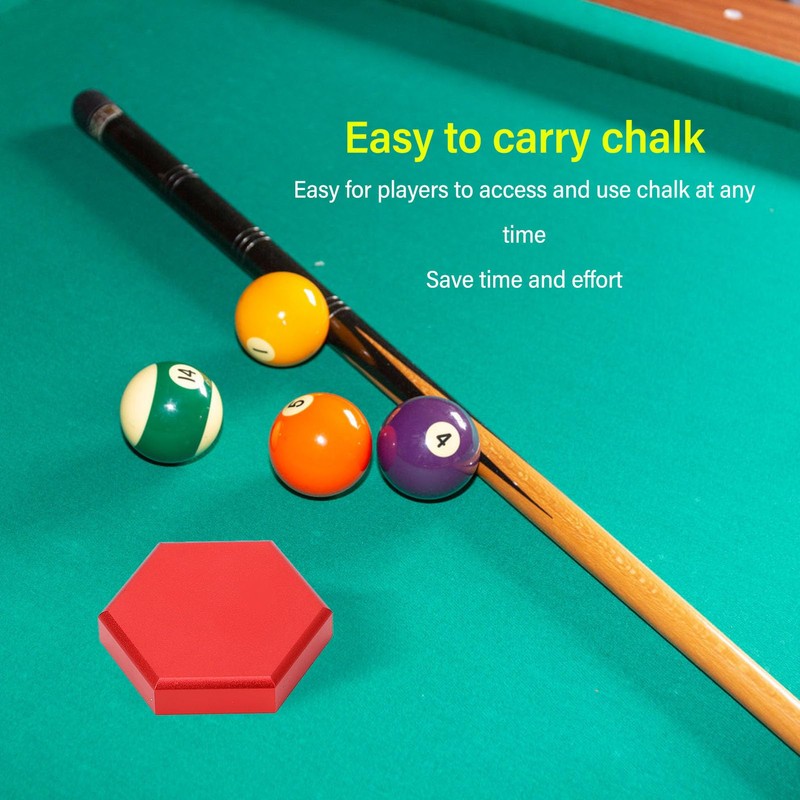 Pool Chalk Holder, Magnetic Hexagonal Billiard Chalk Case Chalk Box