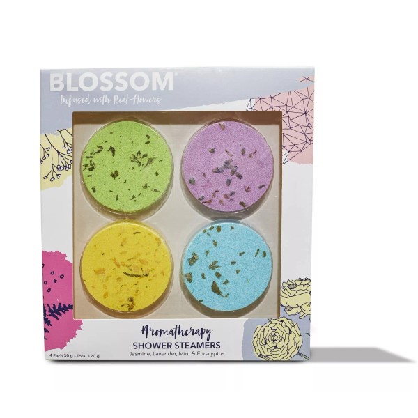 Blossom Aromatherapy Shower Steamers Bath Bomb Tablets with Essential Oils