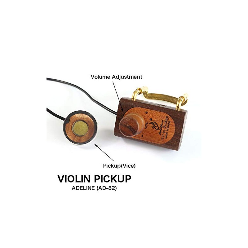 adeline Violin pickup, no damage to paint, carrying volume adjustment