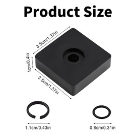 3/8" Impact Wrench Retaining Ring Clip with O-Ring, Compatible with Milwaukee Impact Wrench, Anvil Install Tool Included