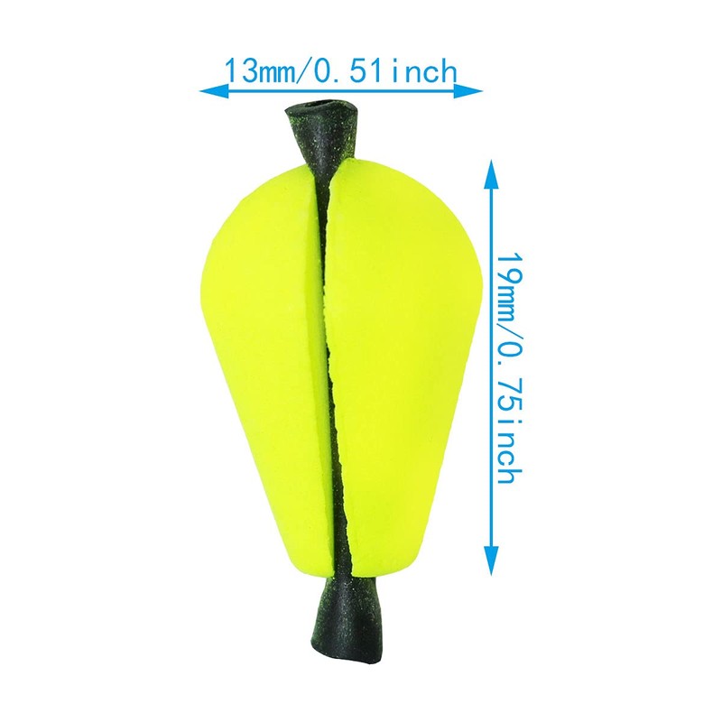 WHYHKJ 10pcs Float Foam Water Drop Strike Indicators Teardrop Floating