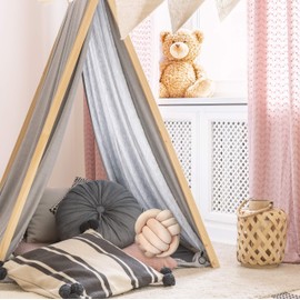 Relaxdays Knot Cushion, Knotted Cushion for Sofa, Decorative, Scandinavian, Decorative Cushion, Knots, Diameter 25 cm, Various Colours