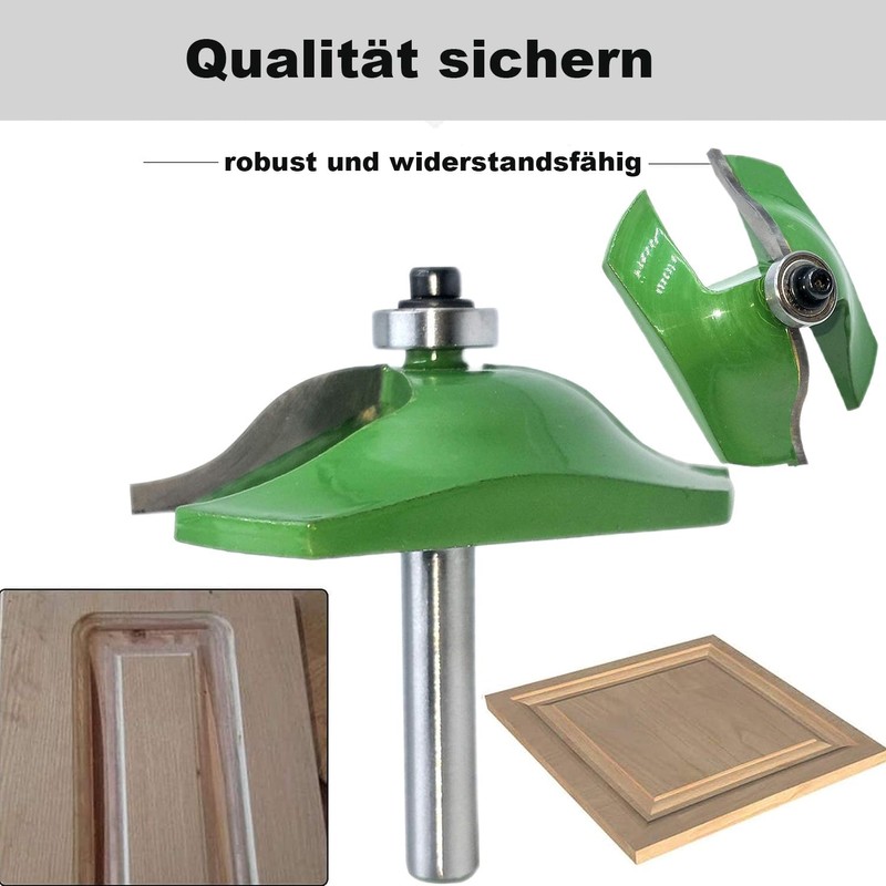KEWAYO 3 Piece 8mm Shank Router Set Raised Panel Cabinet