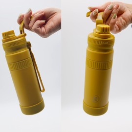 Orgo GF-50 Grab Flask, 16.9 fl oz (500 ml), Sports Bottle, Stainless Steel, White