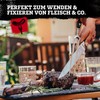 FMprofessional Fleischgabel, Tranchiergabel mit geschmiedetem Funktionsteil aus hochwertigem Edelstahl, robuste