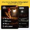 Hyanglux 100ft Construction String Lights: 100w 11000lm ETL Certified Bright
