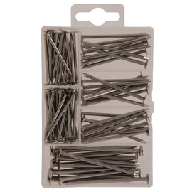 Hillman 130221 Nail Kit, Silver, 85 Piece