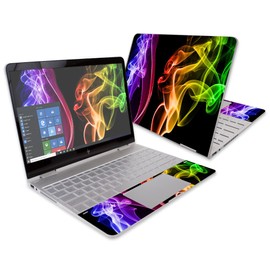 MightySkins Skin Compatible with HP Spectre x360 Convertible 13" (2017) - Bright Smoke | Protective, Durable, and Unique Vinyl Decal wrap Cover | Easy to Apply, Remove | Made in The USA