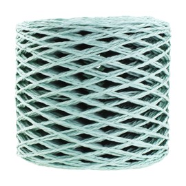 Mandala Crafts Mint Raffia Yarn for Gift Wrapping – 200 Yards Natural Paper Straw Raffia Ribbon for Crochet, Crafts, Decoration, Gift Wrapping, and DIY Projects