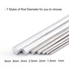 VictorsHome - Varillas de aluminio redondas de 2 mm x