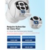 Hiseeu 4G LTE Cellular Security Camera Solar Powered, No WiFi