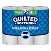 Quilted Northern Ultra Soft & Strong with Clean Stretch Toilet Paper - 18 Mega Rolls White