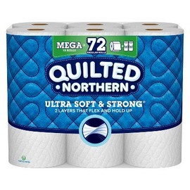 Quilted Northern Ultra Soft & Strong with Clean Stretch Toilet Paper - 18 Mega Rolls White