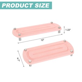 uxcell Instant Dry Sink Caddy Organizer, Kitchen Sink Organizer Sponge Holder, Sink Diatomaceous Stand Riser with Stainless Steel Feet, Pink