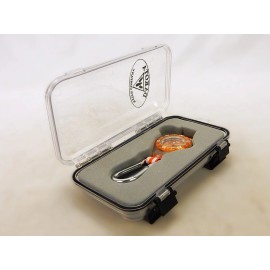 Dakota Watch Company Magnifier Flip Clip Watch, Dakota #9656-9 (Orange), Water Resistant w/H2O Box