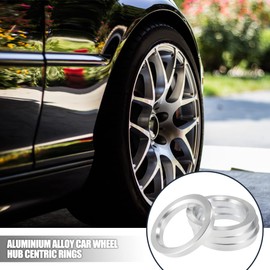X AUTOHAUX Hub Ring 72.6mm/56.1mm Wheel Hub Ring Hub Centric Ring Hub Center Ring HUB CENTRIC RING High Speed Running Wheel Center Aluminum Wheel Spacer Ring Spacer Wheel Ring Universal Aluminum Alloy