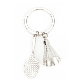 Tranbath Stainless Steel Keyring, A Birthday Gift For Women, Small Gifts, Sports Club Memorabilia, Ideal For Colleagues, Siblings And Friends, Badminton