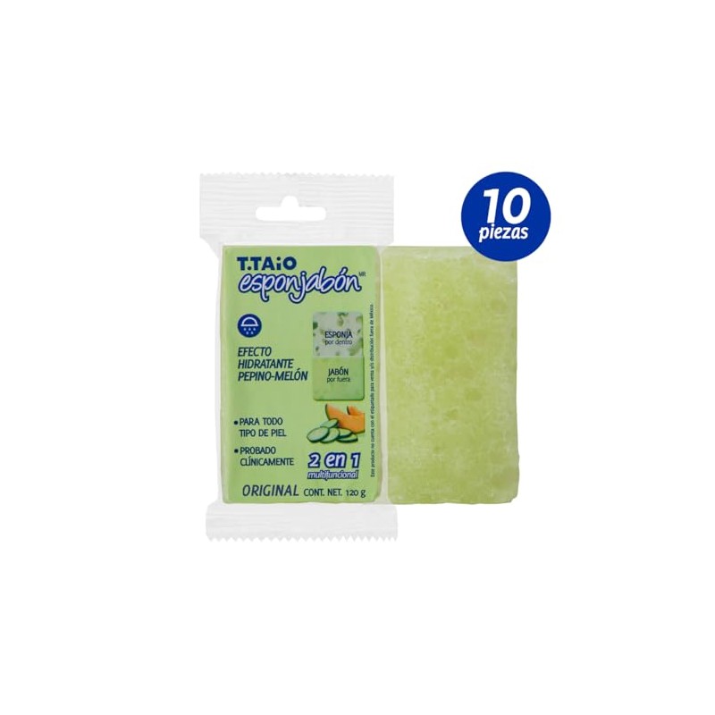 Jabón Corporal con Esponja Integrada 2 en 1, Exfoliación Suave,