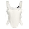 Scarlet Darkness White Corset Top Renaissance Costume Women Medieval Renaissance