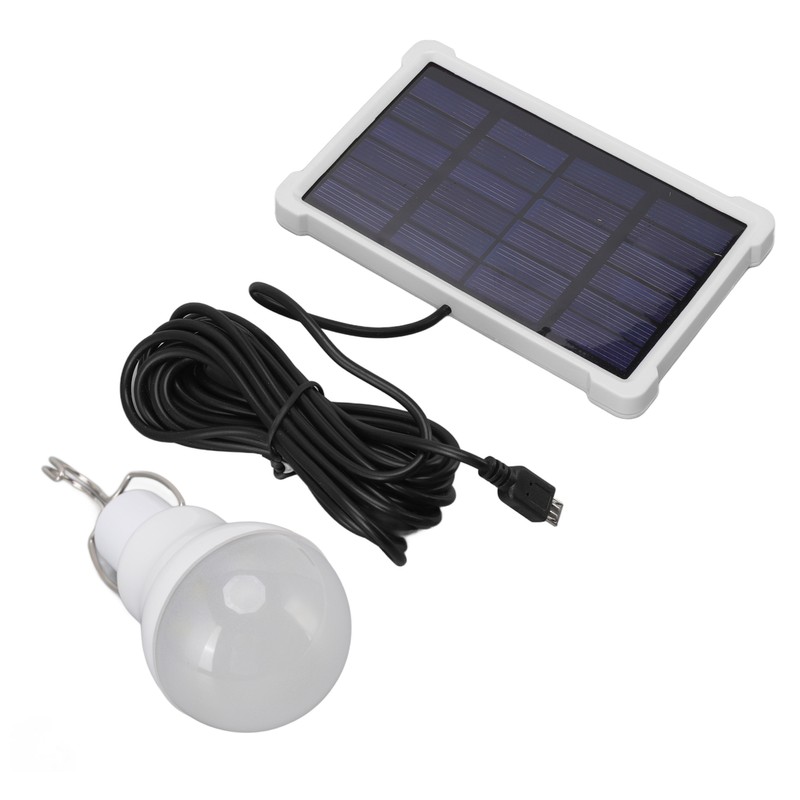 LED Solar Bulb Light Portable ABS and PC 150LM White