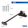 XFORT® 4 Pack Brown Lockable Window Restrictor with Key, 20cm