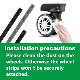 Heiluxe 8Pcs Silicone Luggage Cover Protector, Suitcase Wheel Covers, Silent Protection Suitcase Wheel Protection Covers,Essential Travel Accessories(Gray,Y)