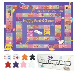 Funny Board Games Large Family Party Games Board | 27.6"x19.7" Interactive Movement Table Game | Perfect for Family Gatherings, Party Nights & Restaurant Fun | Ideal Gift for Game Lovers