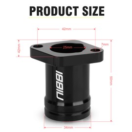 NIBBI Coleman intake manifold,fit for Coleman b200 ct200u bt200x Predator 212 Engine Performance Parts Go Kart Mini Bike (Black)