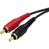 Monacor Stereo Audio Verbindungs-Kabel 1,2m schwarz Beidseitig mit 2 x