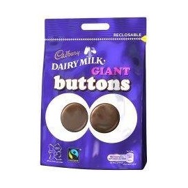 Cadbury Fair Trade Giant Buttons 119g - Pack of 6