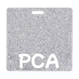 Akilibiely Bling PCA Badge Buddy Card Holder Silver Badge Buddies Reel Horizontal ID Name Cards Identification Tags for Medical Student Work Hospital Nursing Nurse Accessories