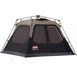 Coleman 4-Person Cabin Camping Tent with Instant Setup, 1 Room, Gray
