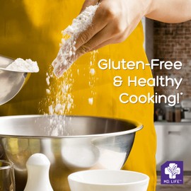 MD. Life Xanthan Gum for Baking Keto - 8oz – 100% Natural Xanthan Gum Powder - Keto Friendly & Gluten Free – Carb Free Xanthan Gum for Baking, Food Thickener & Ice Cream Stabilizer