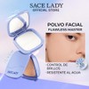 SACE LADY Flawless Master Polvo Compacto Waterproof，Maquillaje en Polvo Traslúcido，Control