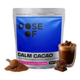 Cacao con Magnesio DOSE OF para Dormir Profundo y Relajación  Bebida en Polvo Sin Azúcar ni Melatonina, 30 Porciones