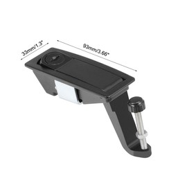 sourcing map Electric Cabinet Panel Cam Lock Push Button Pop Up Door Lock W Key,Black 606-1 3pcs