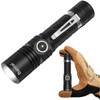 Rechargeable Tactical Flashlights, High Lumens Small Mini USB-C LED Flashlight,