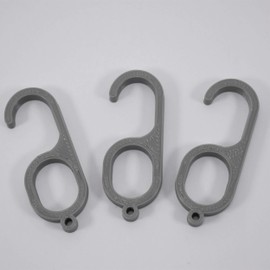 Door Opener (Anti Touch) to Keep Your Hands Clean : Grey 3PC