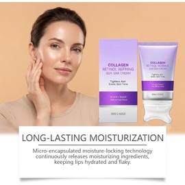 Crema Facial Con Gua Sha, Crema Hidratante Con ColáGeno Y Retinol Para Reafirmar La Piel Del Cuello (1PC)