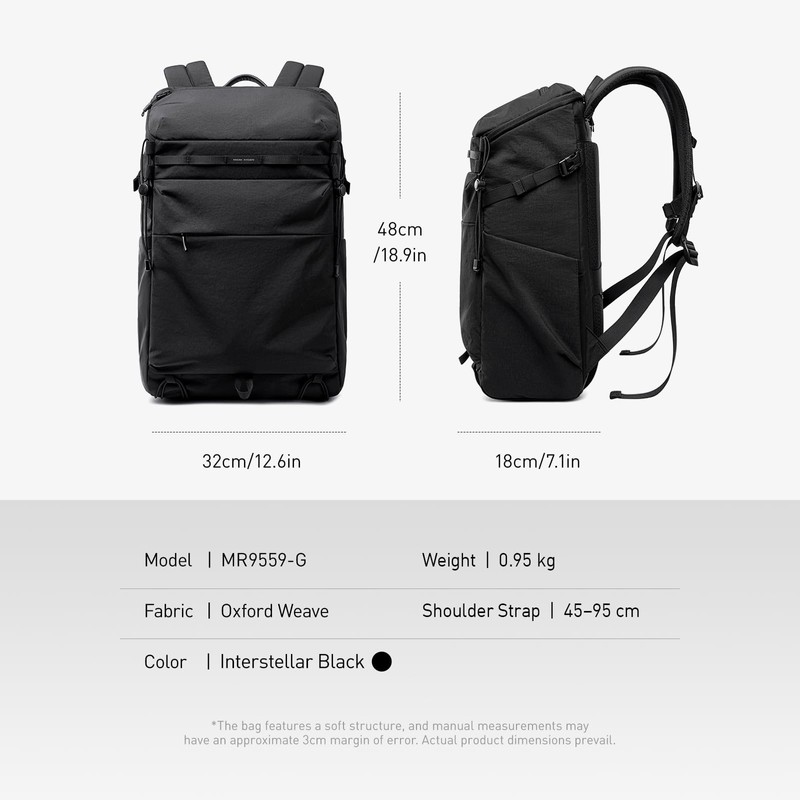 Muzee MARK RYDEN Travel Backpack for Men, Water-Resistant & Ripstop