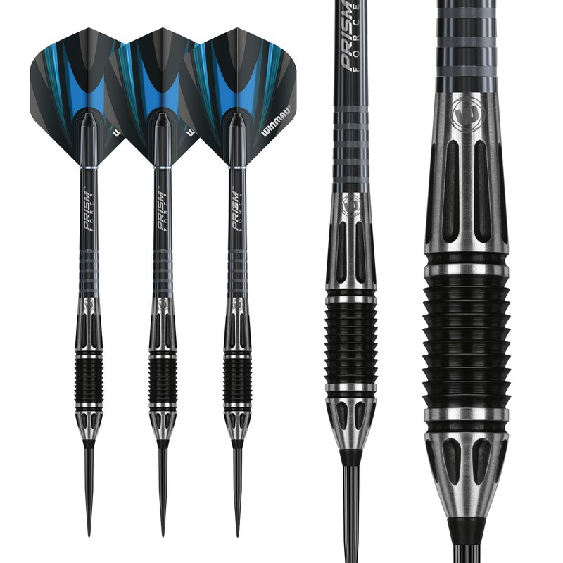 WINMAU Majestic 22g Professional Tungsten Steeltip Darts Set with Flights