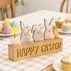 Vynium Happy Easter Decoration with LED Light, Wooden Easer Decor